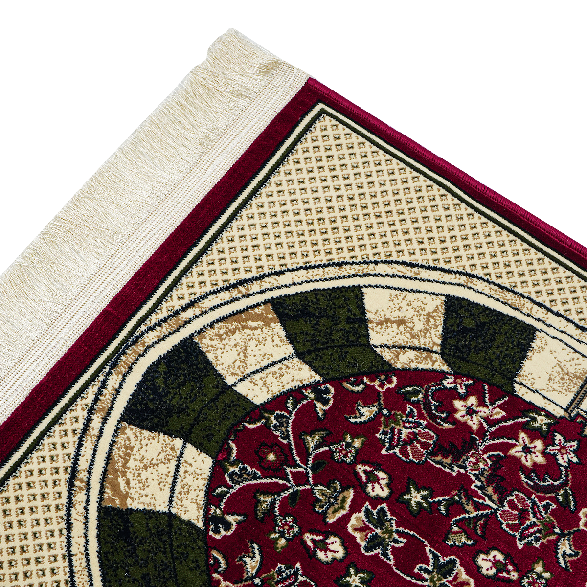 Rawdah Red Mehrab 1446-01 70x110cm  6MM Prayer Mat