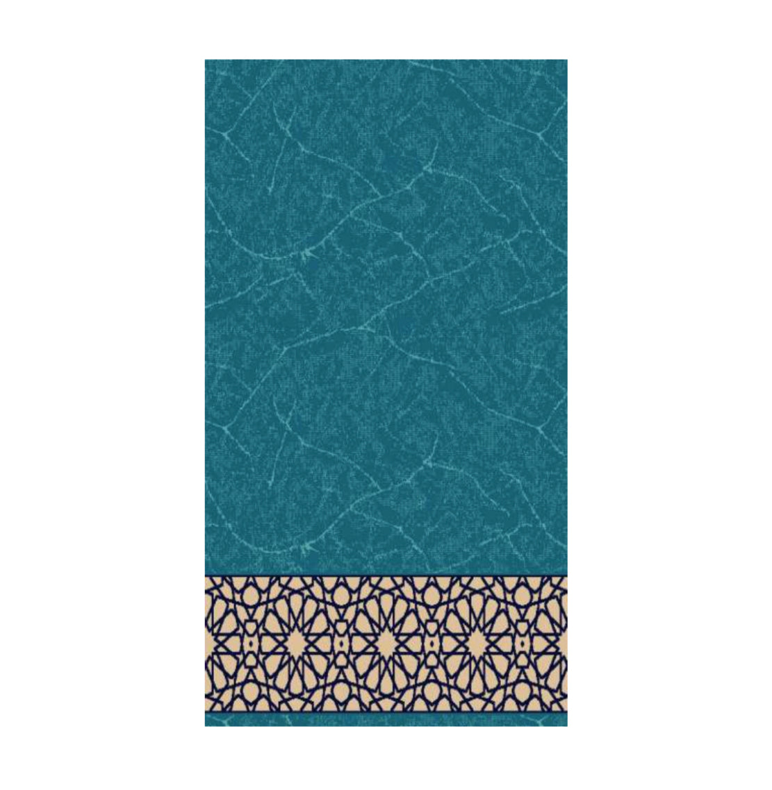 Al Qima 24-1 aqua/Beige ( 65 x 120)
