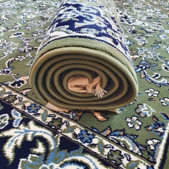 MADINA MADE  GREEN RAWDAH MUSALLAH RUNNER 1.25X5.00METER