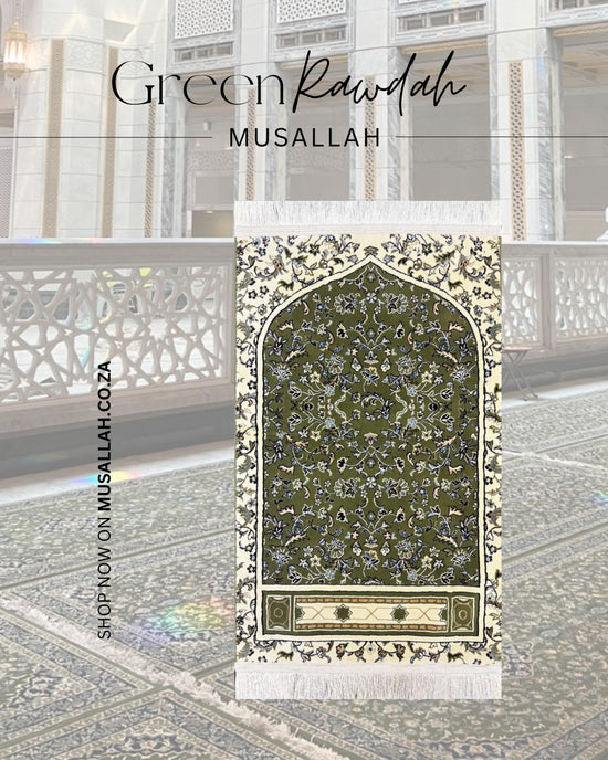 Rawdha Green 1446  -  MADINA MADE 8MM 70X110
