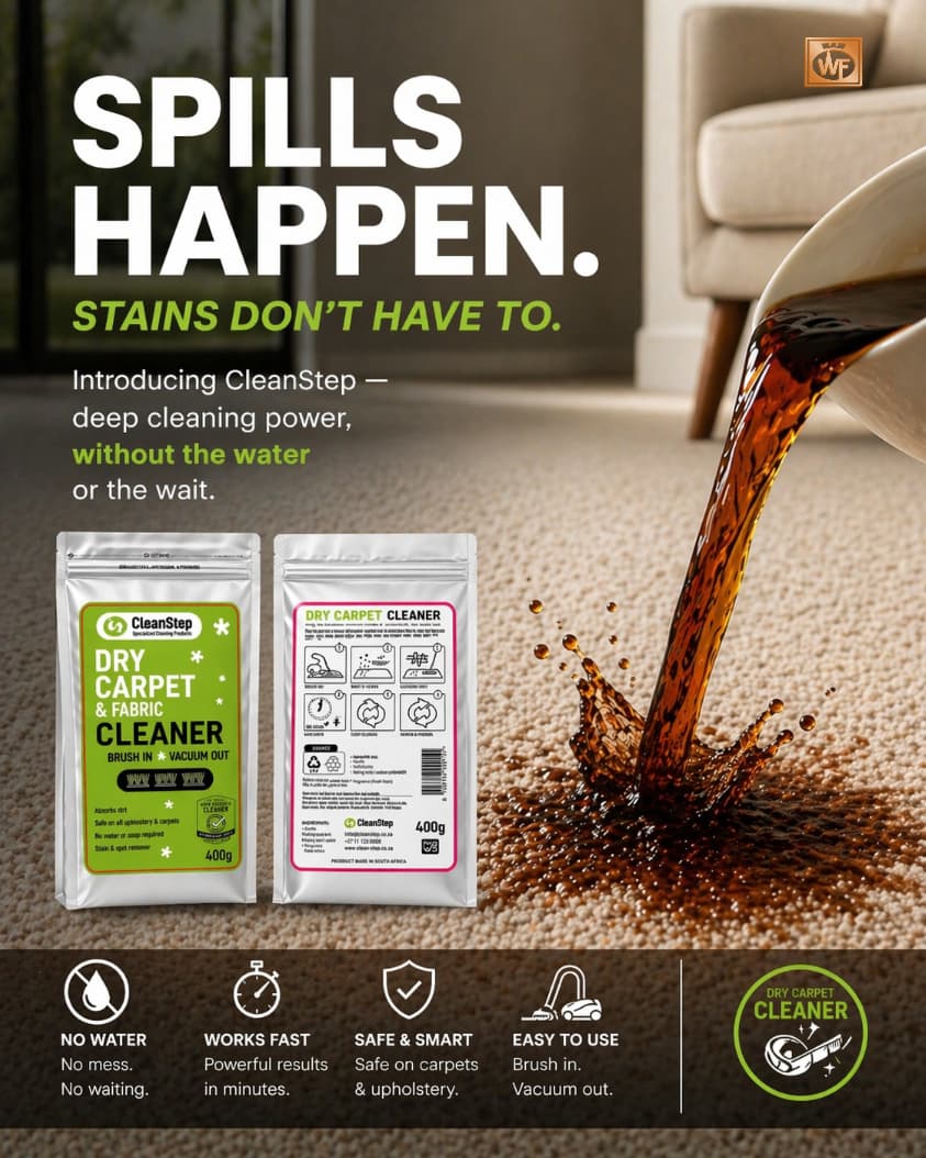CleanStep Dry Carpet & Fabric Cleaner – 400g