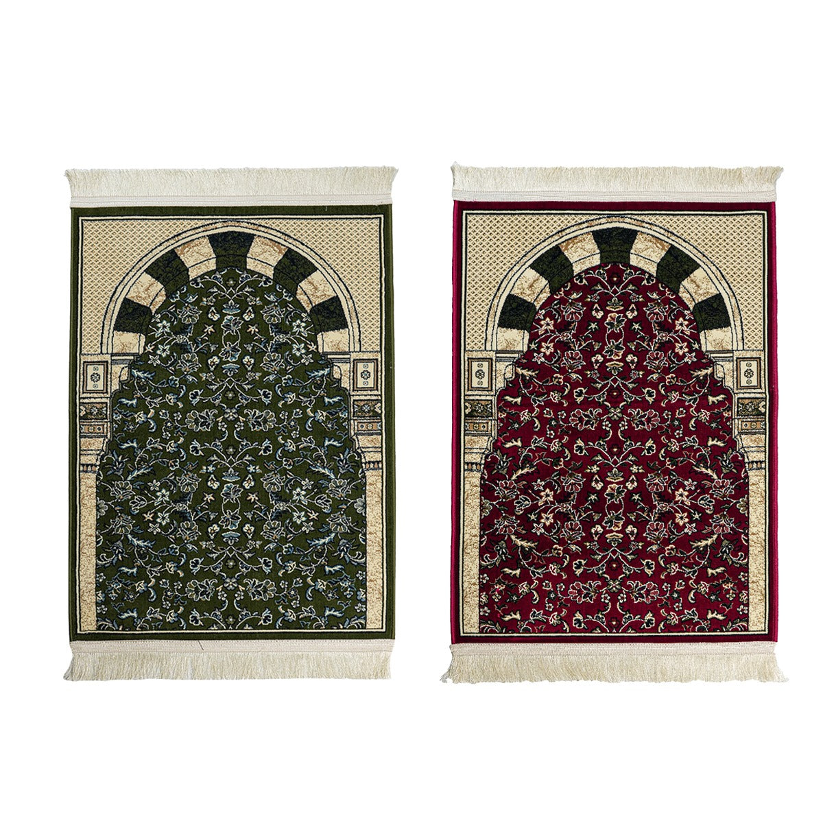 1446- Madina Made Rawdah Gift Set -  70x110 (1 x Red Rawdha & 1x Green Rawdha)