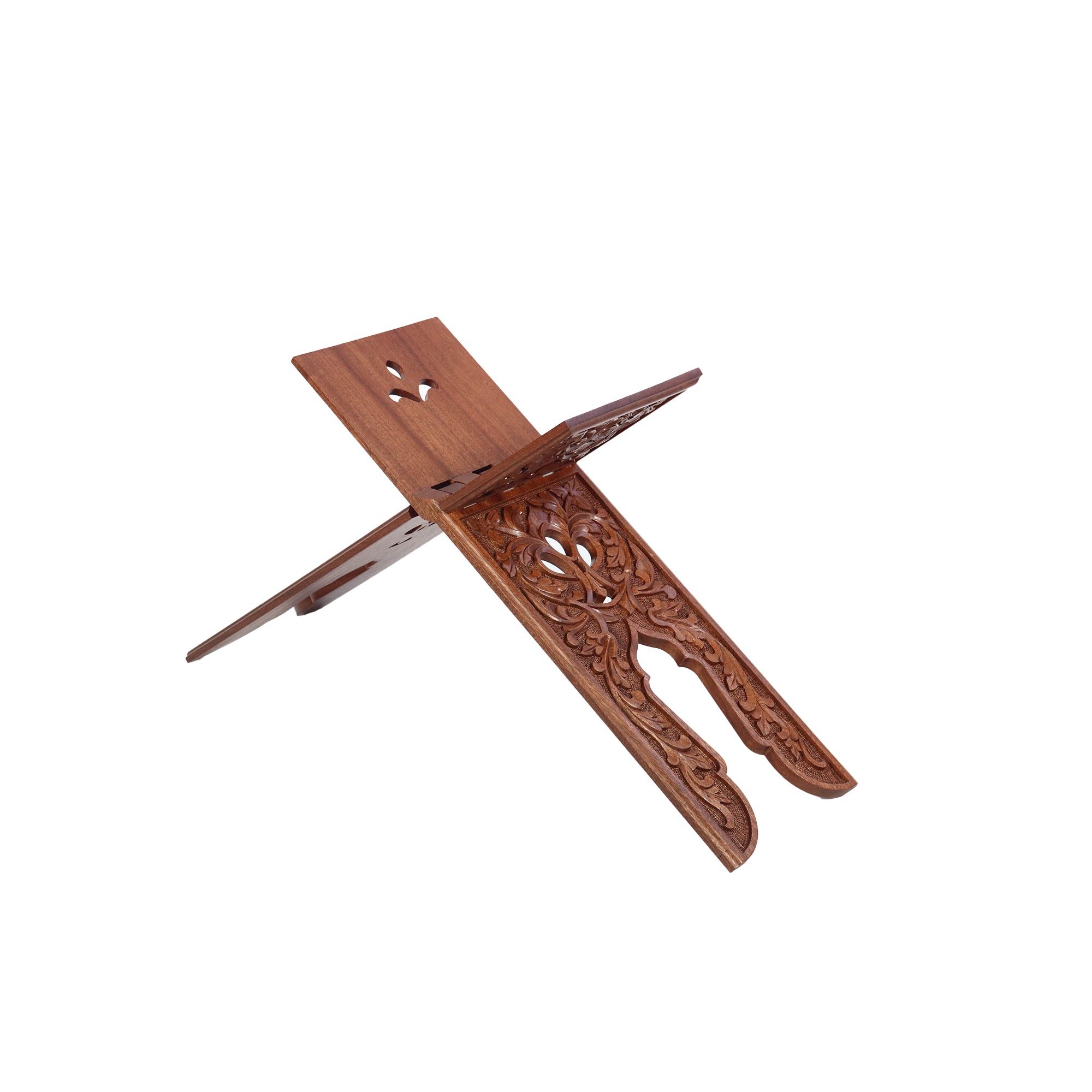 Wooden carved Quraan Stand – Musallah.co.za